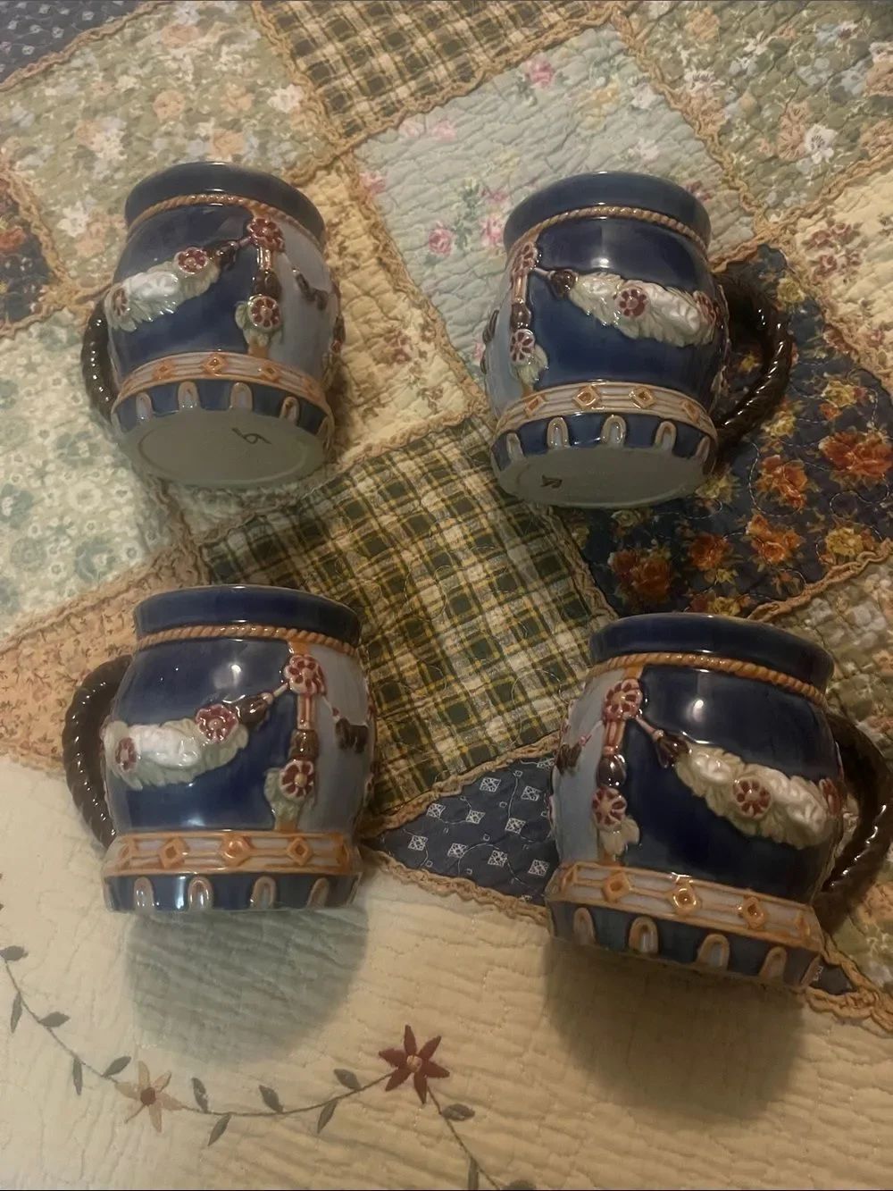 Vtg Majolica cbk mug